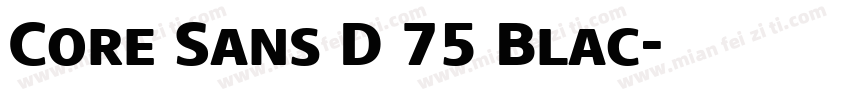 Core Sans D 75 Blac字体转换